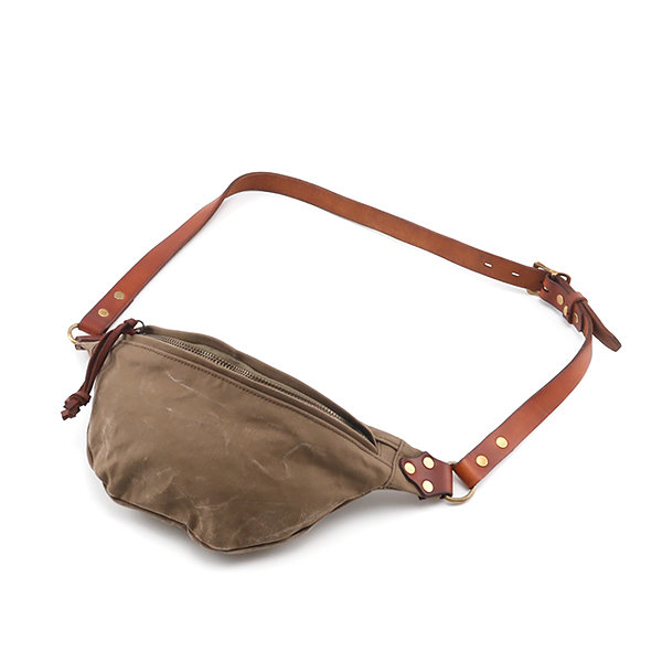 CANVAS/LEATHER ウエストバッグ SMALL／vasco（ヴァスコ）｜愛着を持っ